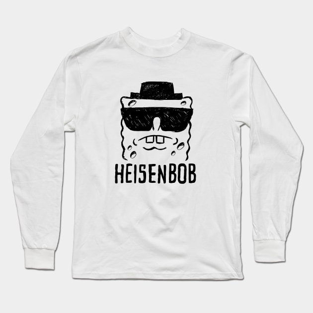 Sponge Bob Breaking Bad Parody Heisenbob Long Sleeve T-Shirt by DeepFriedArt